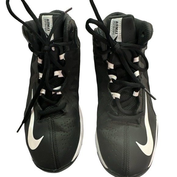 Nike Airmax Stutter Step 2 Boys Basketball Shoes Black/White Size 5.5 - Picture 3 of 10